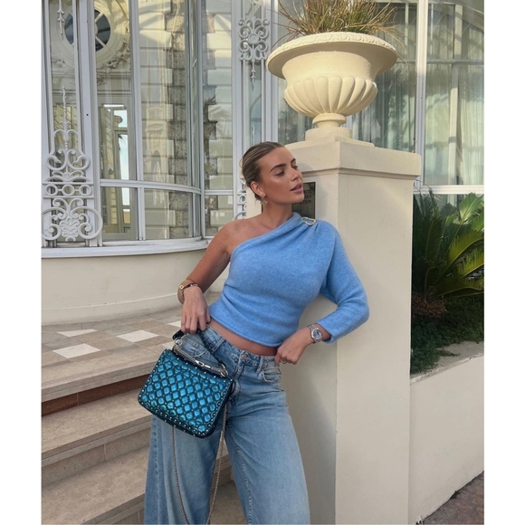 Zara asymmetric knit sweater - Picture 3 of 15